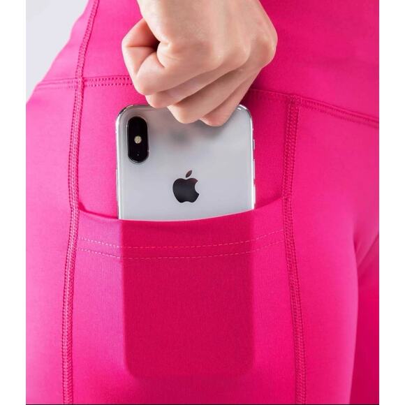 Virus Women's Stay Cool Compression Crop Pants RASPBERRY, Crossfit, Yoga Sz M - Picture 4 of 9